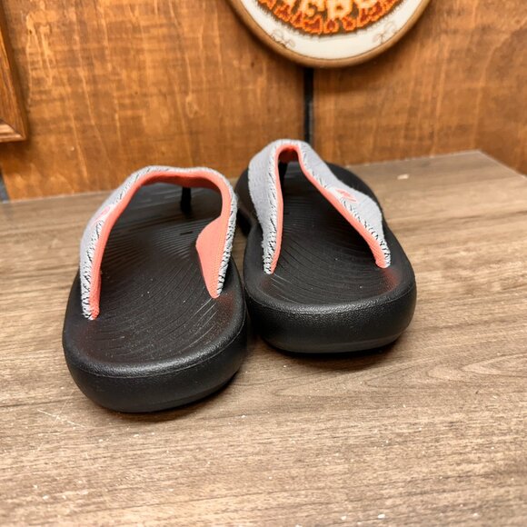 Hey Dude Meg Pearl Grey Women's Thong Flip Flop Sandals Size 11 EUC Summer Comfy - Picture 5 of 9